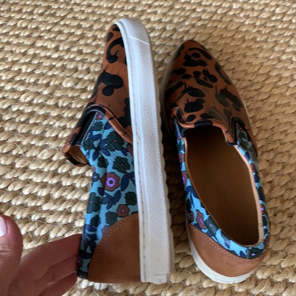 Coach animal print/floral slip on sneakers S 7.5 - Picture 5 of 9